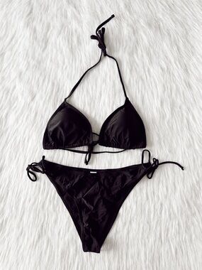 NWOT Amazon Black Bikini Set Size XL 10-12